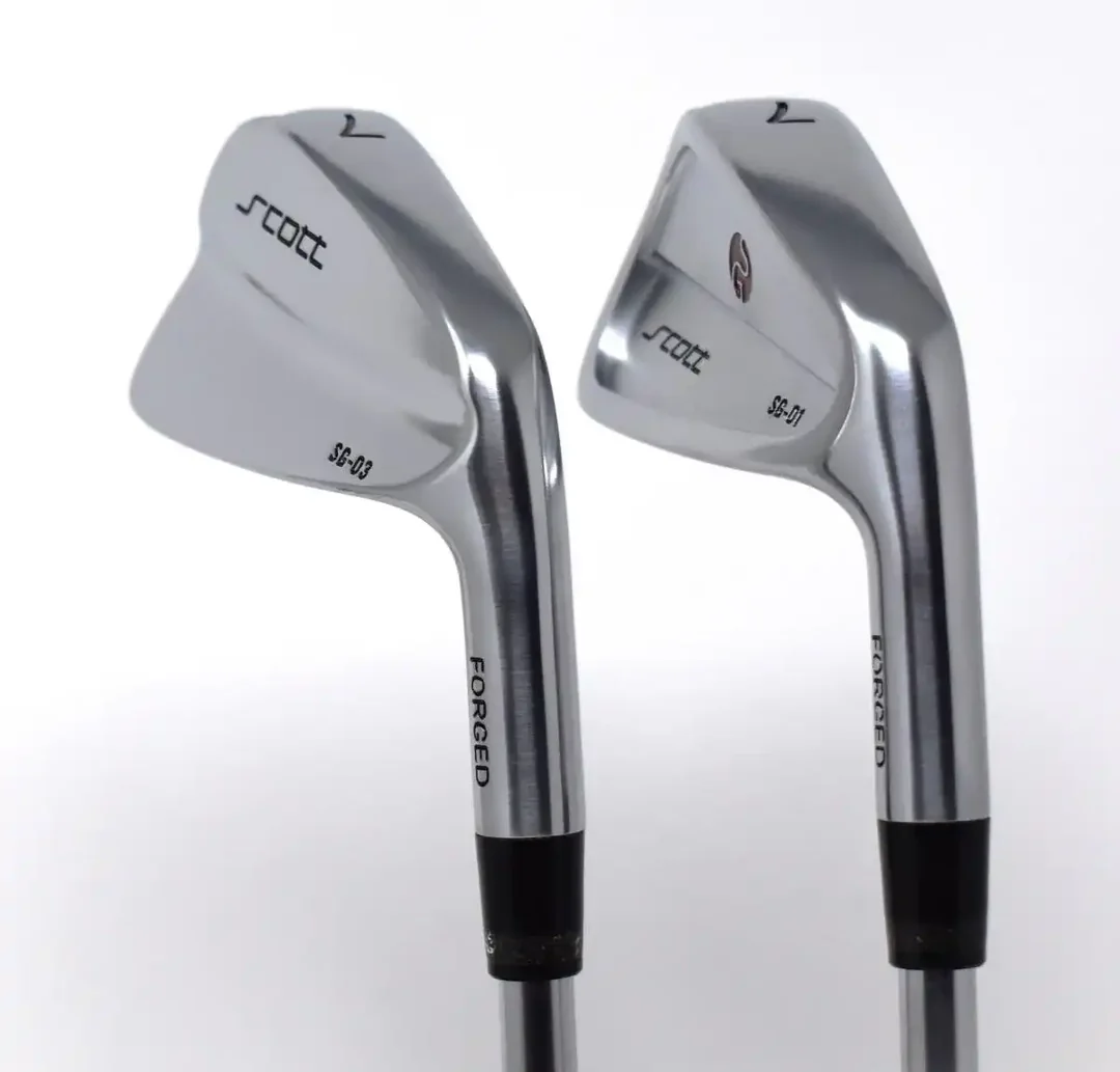 Forged golf irons, sleek design