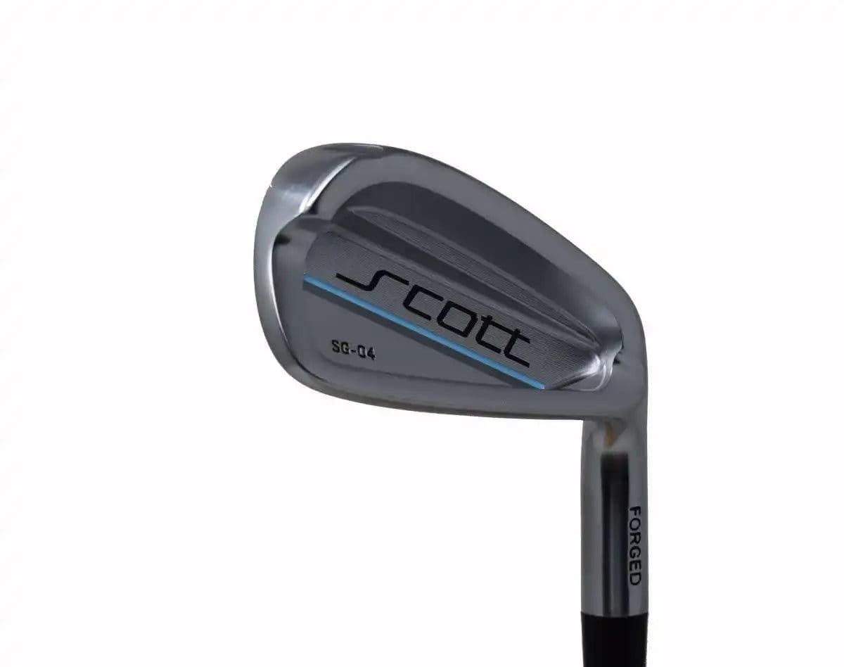 Forged golf iron with sleek design