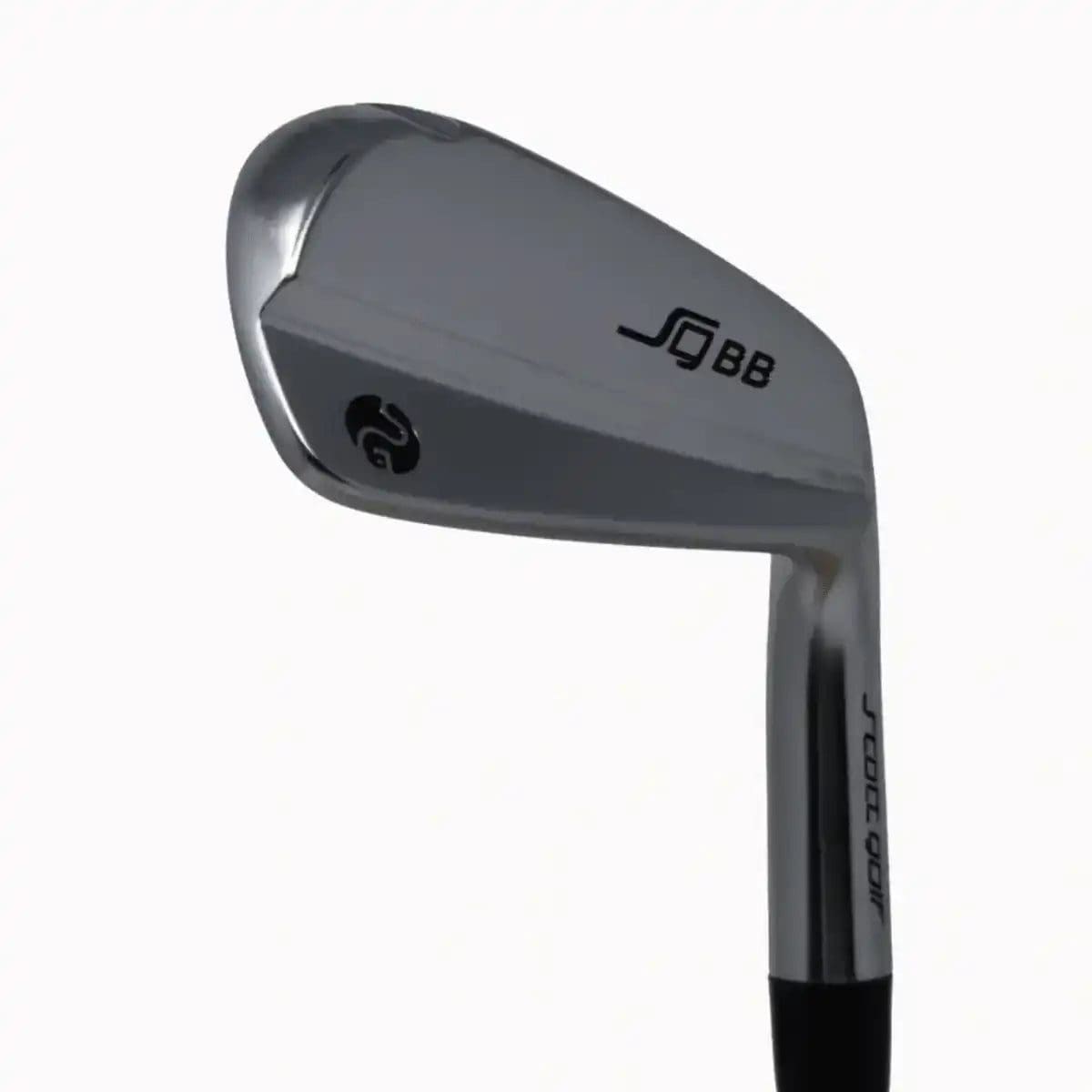 Close-up of shiny golf club head