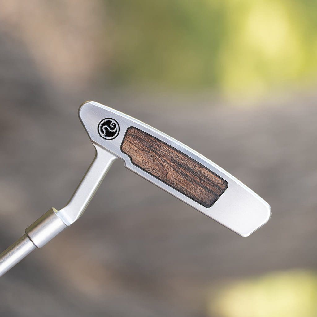 Modern putter with sleek metallic finish