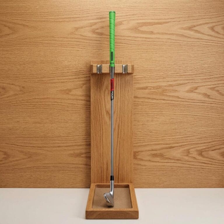 Scott Golf classic build displayed on a wooden golf club rack — DSC03149 0146 edited 1 scaled